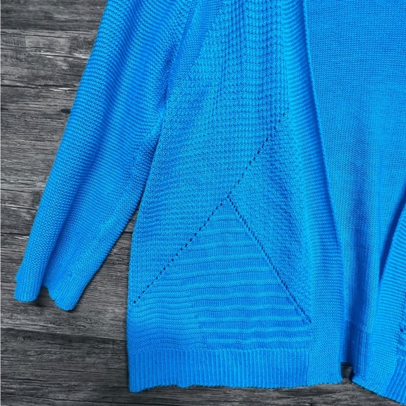 Worthington Blue Knit Cardigan Sweater - Picture 9 of 10